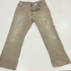 Abercrombie & Fitch 1892 Vintage Corduroy Boot Cut Distressed 33W x 32L